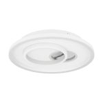 Eglo Wand en Plafondlamp Tiriolo Staal Wit Zilver 14W 1800lm - 840 Koel Wit | IP20 